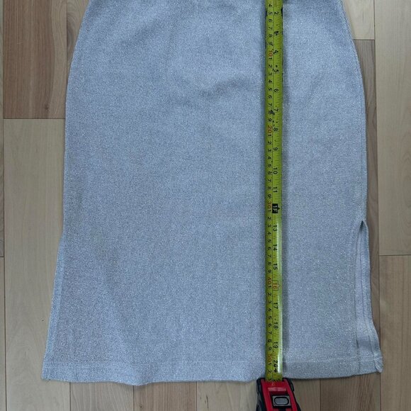 Le Château Women's Grey and Silver Skirt - Picture 7 of 8